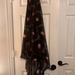 Abi Ferrin Black and Pink Sleeveless Sundress